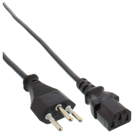 INLINE Kabel Kaltgerätekabel Export Stromkabel extern schwarz