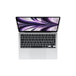 APPLE MacBook Air (2022), MLXW3D/A, Notebook mit 13,6 Zoll Display, Apple M2 Prozessor, 8 GB RAM, 256 GB SSD, Space Grau