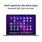 APPLE MacBook Air (2022), MLXW3D/A, Notebook mit 13,6 Zoll Display, Apple M2 Prozessor, 8 GB RAM, 256 GB SSD, Space Grau