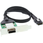 INLINE SAS low profile PCI Slotblech mit Kabel Installation / Reinigung, ext. SFF-8088 auf int. SFF-8087, 0,5m INLINE SAS low profile PCI Slotblech mit Kabel Installation / Reinigung, ext. SFF-8088 auf int. SFF-8087, 0,5m