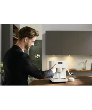 MIELE CM 6160 MilkPerfection Kaffeevollautomat Lotosweiß