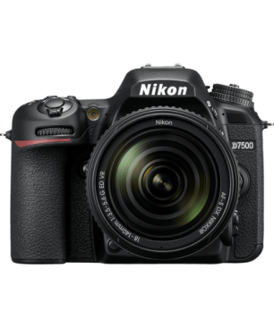KON D7500 Kit Spiegelreflexkamera, 20,9 Megapixel, 18-140 mm Objektiv (AF-S, DX, ED, VR), Touchscreen Display, WLAN, Schwarz