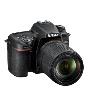 KON D7500 Kit Spiegelreflexkamera, 20,9 Megapixel, 18-140 mm Objektiv (AF-S, DX, ED, VR), Touchscreen Display, WLAN, Schwarz