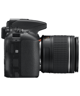NIKON D5600 Kit Spiegelreflexkamera, 24,2 Megapixel, 18-55 mm Objektiv (AF-P, DX, VR), Touchscreen Display, WLAN, Schwarz