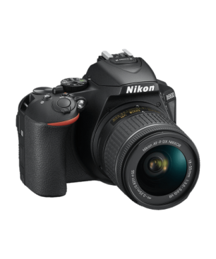 NIKON D5600 Kit Spiegelreflexkamera, 24,2 Megapixel, 18-55 mm Objektiv (AF-P, DX, VR), Touchscreen Display, WLAN, Schwarz