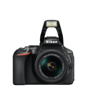 NIKON D5600 Kit Spiegelreflexkamera, 24,2 Megapixel, 18-55 mm Objektiv (AF-P, DX, VR), Touchscreen Display, WLAN, Schwarz