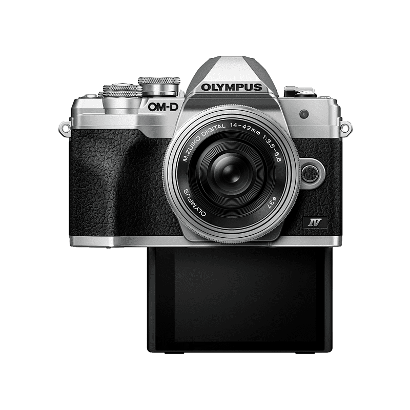 OLYMPUS OM-D E-M10 Mark IV Pancake Kit, 14-42mm F3.5-5.6, kompakte Selfie Systemkamera , 7,6 cm Display Touchscreen, WLAN OLYMPUS OM-D E-M10 Mark IV Pancake Kit, 14-42mm F3.5-5.6, kompakte Selfie Systemkamera , 7,6 cm Display Touchscreen, WLAN