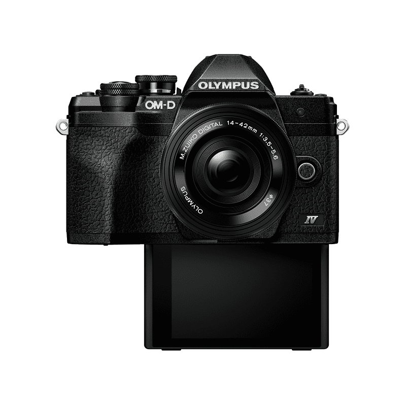 OLYMPUS OM-D E-M10 Mark IV Pancake Kit, 14-42mm F3.5-5.6, kompakte Selfie Systemkamera , 7,6 cm Display Touchscreen Schwarz OLYMPUS OM-D E-M10 Mark IV Pancake Kit, 14-42mm F3.5-5.6, kompakte Selfie Systemkamera , 7,6 cm Display Touchscreen Schwarz