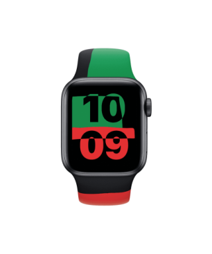 APPLE Watch Series 6 (GPS + Cellular) 40mm Smartwatch Aluminium Fluorelastomer, 130-200 mm, Mehrfarbig