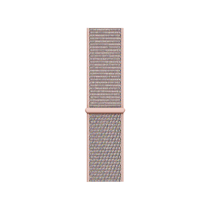 APPLE Watch Series 4 (GPS + Cellular) 40 mm Smartwatch Aluminium gewebtes Nylon, 130-200 mm, Armband: Sandrosa, Gehäuse: Gold APPLE Watch Series 4 (GPS + Cellular) 40 mm Smartwatch Aluminium gewebtes Nylon, 130-200 mm, Armband: Sandrosa, Gehäuse: Gold