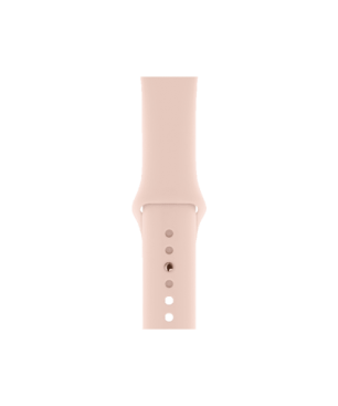 APPLE Watch Series 4 (GPS + Cellular) 40 mm Smartwatch Aluminium Kunststoff, 130-200 mm, Armband: Sandrosa, Gehäuse: Gold