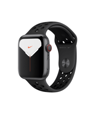 APPLE Watch Nike Series 5 (GPS + Cellular) 44mm Smartwatch  Fluorelastomer, 140 - 200 mm , Gehäuse: Space Grey