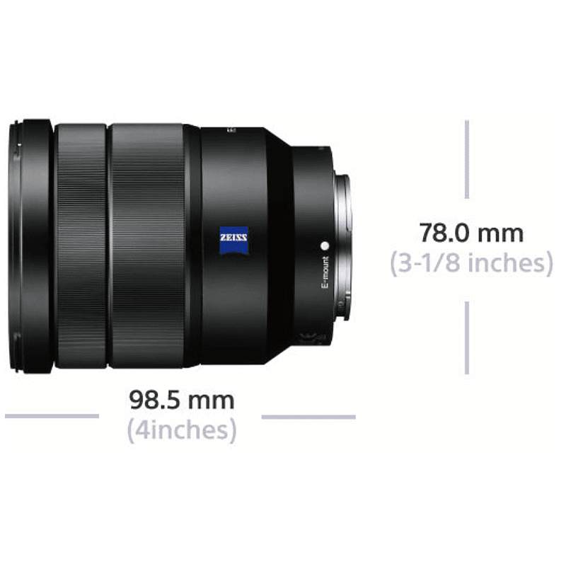 SONY SEL1635Z Zeiss Vollformat 16 mm - 35 mm f/4.0 OSS, ED, ASPH, DMR, Circulare Blende (Objektiv für Sony E-Mount, Schwarz) SONY SEL1635Z Zeiss Vollformat 16 mm - 35 mm f/4.0 OSS, ED, ASPH, DMR, Circulare Blende (Objektiv für Sony E-Mount, Schwarz)