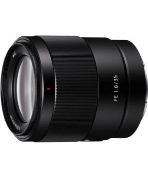 SONY SEL35F18F Vollformat 35 mm - 35 mm f/1.8 ASP, FHB, Circulare Blende, DMR (Objektiv für Sony E-Mount, schwarz)