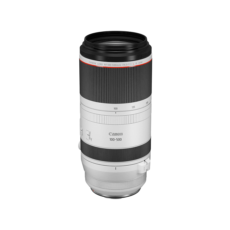 CANON RF 100 mm - 500 mm f./4.5-7.1 L-Reihe (Objektiv für Canon R-Mount, Weiß/Schwarz) CANON RF 100 mm - 500 mm f./4.5-7.1 L-Reihe (Objektiv für Canon R-Mount, Weiß/Schwarz)