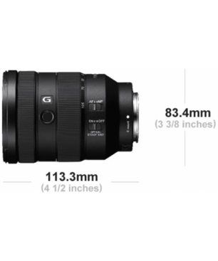 SONY SEL24105G Vollformat 24 mm - 105 mm f/4 G-Lens, OSS, DMR, FHB, ED, ASPH, Circulare Blende