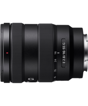 SONY SEL1655G 16 mm - 55 mm f/2.8 G-Lens, ED, AA (Advanced Aspherical), ASPH, FHB, Circulare Blende, DMR