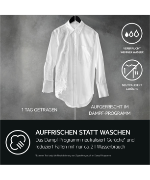 AEG LR9W75490 Serie 9000 AbsoluteCare® mit SoftWater Wasservorenthärtung Wifi Waschmaschine (9 kg, 1351 U/Min., A)