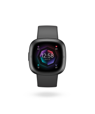 FITBIT Sense 2 Smartwatch Aluminium Elastomer, S/L, Shadow Grey/Graphite