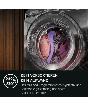 AEG LR7A75400 Serie 7000 ProSteam® mit Dampfprogramm Waschmaschine (10 kg, 1351 U/Min., A, Ja)