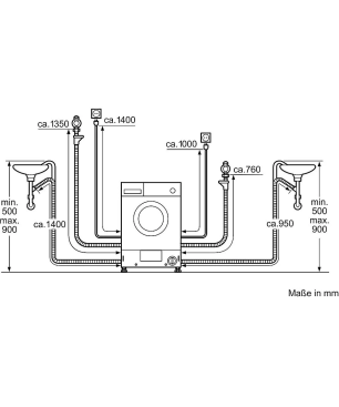 SIEMENS WK14D542 iQ500 Waschtrockner (7 kg / 4 kg, 1400 U/Min.)