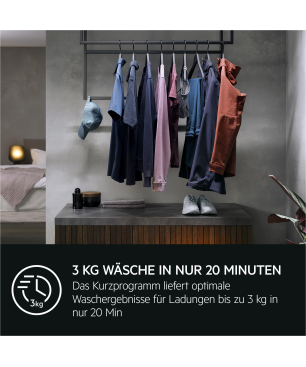 AEG LR7A75400 Serie 7000 ProSteam® mit Dampfprogramm Waschmaschine (10 kg, 1351 U/Min., A, Ja)