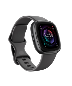 FITBIT Sense 2 Smartwatch Aluminium Elastomer, S/L, Shadow Grey/Graphite