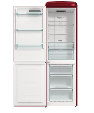 GORENJE ONRK619DR-L Gorenje Retro Collection Kühl- / Gefrierkombination (D, 192,0 kWh, 1940 mm hoch, Rot)