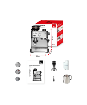 SOLIS OF SWITZERLAND Grind & Infuse Perfetta 1019 Siebträgermaschin...