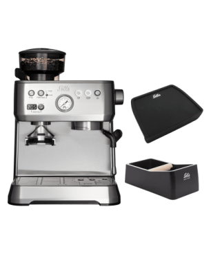 SOLIS OF SWITZERLAND Grind & Infuse Perfetta 1019 Siebträgermaschine Silber