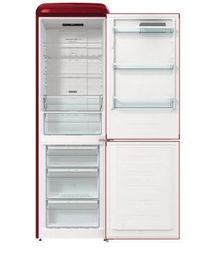 GORENJE ONRK619DR Gorenje Retro Collection Kühlgefrierkombination (D, 192 kWh, 1940 mm hoch, Bordo)