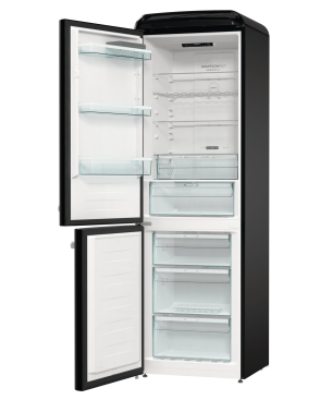 GORENJE ONRK 619 DBK-L Gorenje Retro Collection Kühl- / Gefrierkombination (D, 192,0 kWh, 1940 mm hoch, Tiefschwarz)