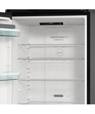 GORENJE ONRK 619 DBK-L Gorenje Retro Collection Kühl- / Gefrierkombination (D, 192,0 kWh, 1940 mm hoch, Tiefschwarz)