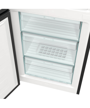 GORENJE ONRK 619 DBK-L Gorenje Retro Collection Kühl- / Gefrierkombination (D, 192,0 kWh, 1940 mm hoch, Tiefschwarz)