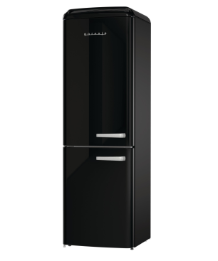 GORENJE ONRK 619 DBK-L Gorenje Retro Collection Kühl- / Gefrierkombination (D, 192,0 kWh, 1940 mm hoch, Tiefschwarz)