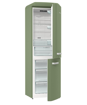GORENJE ONRK619DOL Gorenje Retro Collection Kühl- / Gefrierkombination (D, 192,0 kWh, 1940 mm hoch, Oliv)
