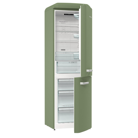 GORENJE ONRK619DOL Gorenje Retro Collection Kühl- / Gefrierkombination (D, 192,0 kWh, 1940 mm hoch, Oliv)