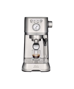 SOLIS OF SWITZERLAND Barista Perfetta Plus 1170 V2 Espressomaschine | Siebträgermaschine | Milchaufschäumer Silber