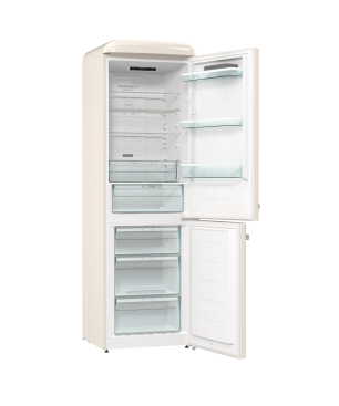 GORENJE ONRK619EC Kühl-Gefrierkombination (E, 194 cm hoch, Helles Beige)