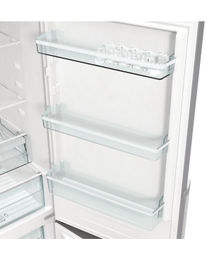 GORENJE NRK6192ES5F Gorenje Essential Line Kühlgefrierkombination (E, 242 kWh, 1850 mm hoch, Silber)