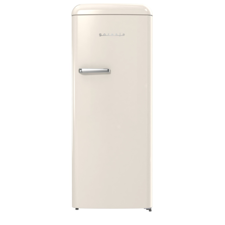 GORENJE ORB615DC Retro Collection Kühlschrank (126,2 kWh/Jahr, D, 1525 mm hoch, Helles Beige)