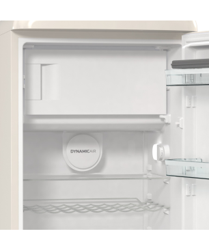 GORENJE ORB615DC Retro Collection Kühlschrank (126,2 kWh/Jahr, D, 1525 mm hoch, Helles Beige)