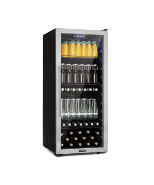 KLARSTEIN Beersafe 7XL Kühlschrank (F, 126,5 cm hoch, Edelstahl)