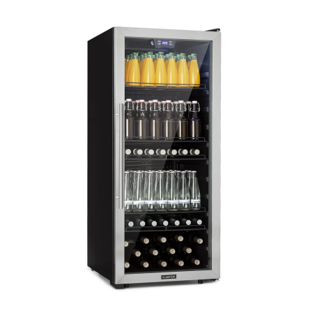 KLARSTEIN Beersafe 7XL Kühlschrank (F, 126,5 cm hoch, Edelstahl)