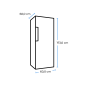 EXQUISIT KS350-V-H-040E inoxlook Kühlschrank (114,00 kWh/Jahr, E, 1730 mm hoch) EXQUISIT KS350-V-H-040E inoxlook Kühlschrank (114,00 kWh/Jahr, E, 1730 mm hoch)