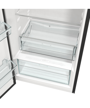 GORENJE ORB615DBK-L Retro Collection Kühlschrank (D, 1525 mm hoch, Jet black)