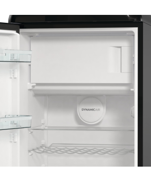 GORENJE ORB615DBK-L Retro Collection Kühlschrank (D, 1525 mm hoch, Jet black)