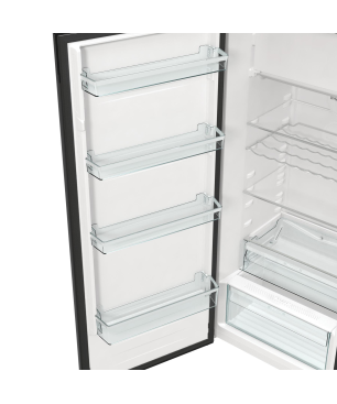 GORENJE ORB615DBK-L Retro Collection Kühlschrank (D, 1525 mm hoch, Jet black)
