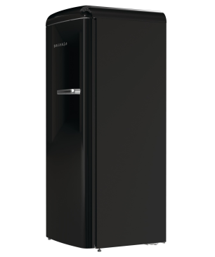 GORENJE ORB615DBK-L Retro Collection Kühlschrank (D, 1525 mm hoch, Jet black)