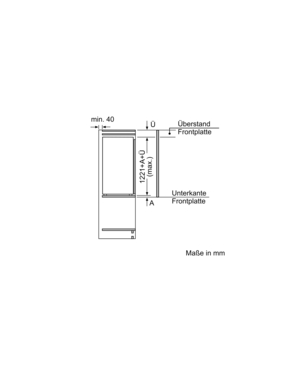 BOSCH KIL42VFE0 Kühlschrank (E, 1221 mm hoch, Weiß)